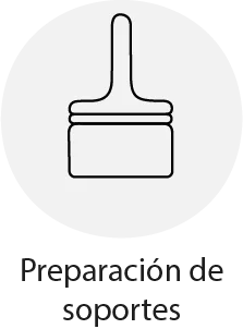 Preparación de soportes